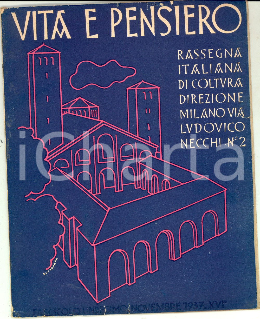 Giornale, rivista storica Novembre 1942 MILANO VITA E PENSIERO Mostra per l Infanzia in Italia Rivista 1