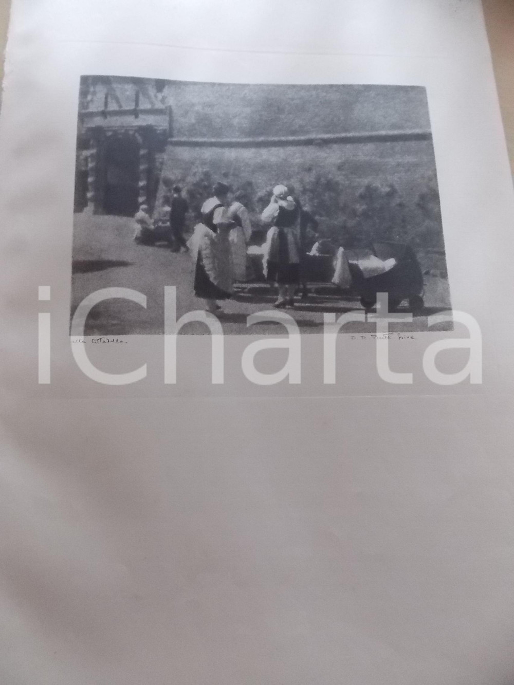 Stampa, bozzetto originale 1950 ca Domenico Riccardo PERETTI GRIVA  TORINO Alla Cittadella Stampa 31x42 1
