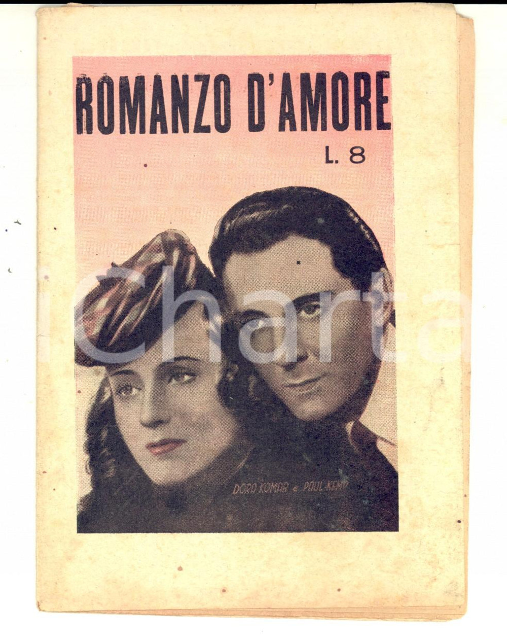 Libro, pubblicazione d epoca 1940 ca George JACOBY Dietro il sipario Cineromanzo ed. TAURINIA TORINO 18 pp. 1
