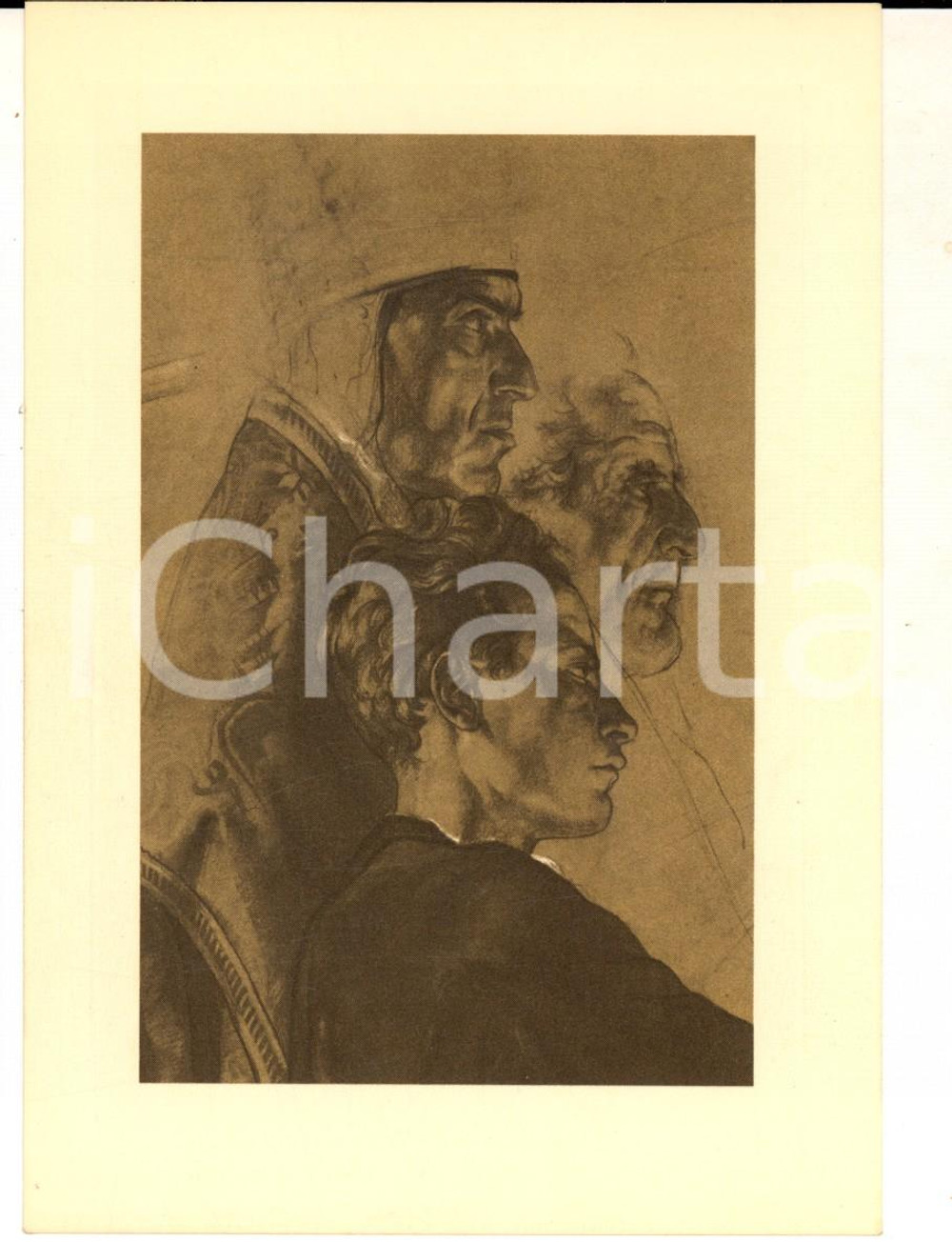 Cartolina originale da collezione 1955 ca MILANO NIGUARDA Cartolina ill. Lello SCORZELLI  Trionfo della fede 1