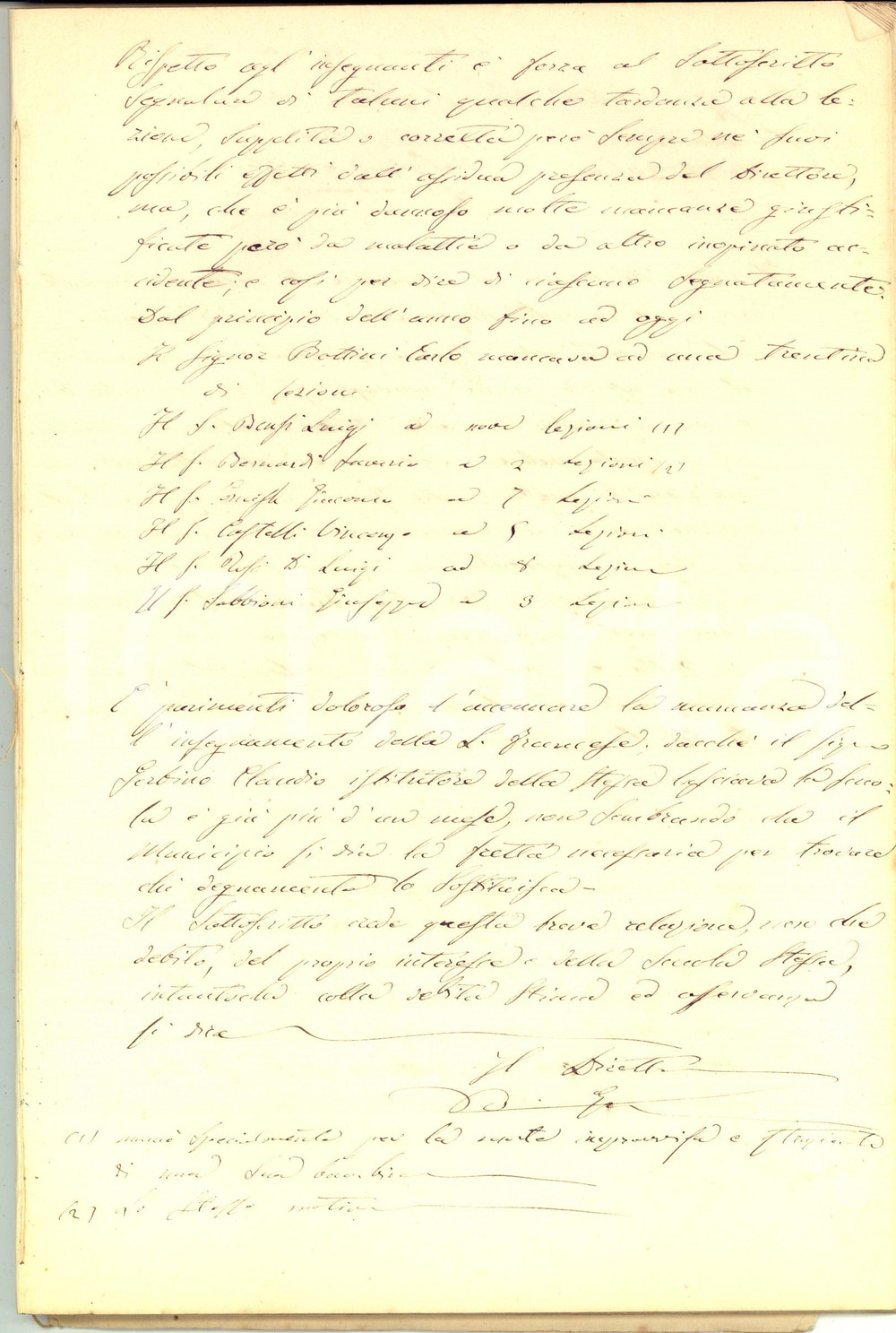 1865-1872 PARMA Scuola tecnica - Verbali attività didattica *Manoscritto 100 pp.