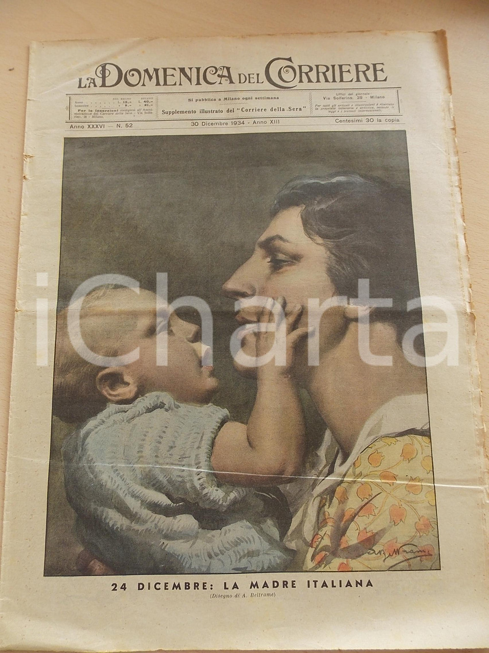 1934 DOMENICA DEL CORRIERE La nuova provincia di LITTORIA *Anno XXXVI n° 52