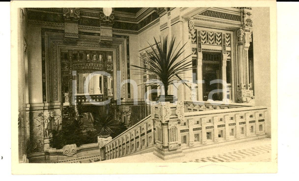 Cartolina originale da collezione 1924 SALSOMAGGIORE TERME PR Scalone delle Terme BERZIERI Cartolina FP VG 1