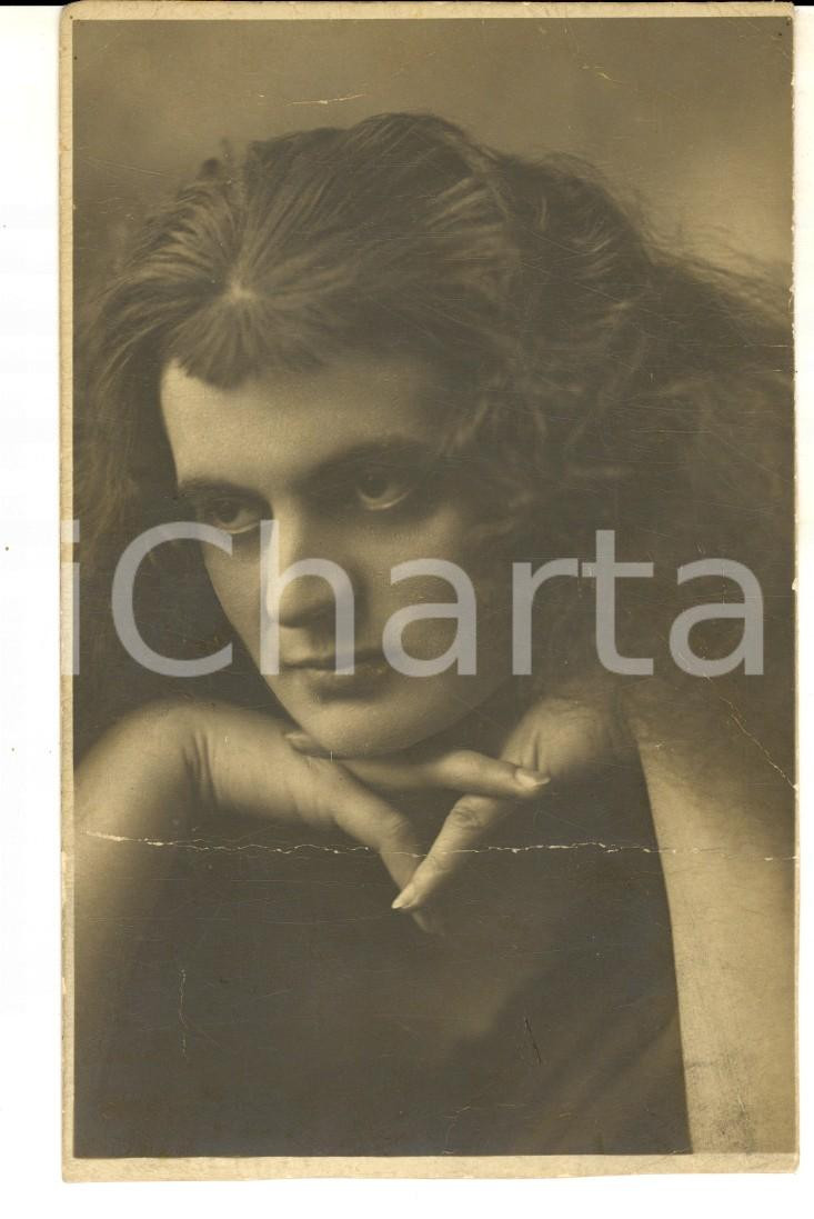 Fotografia d epoca originale 1915 ROMA Ritratto cantante di operetta Foto AUTOGRAFATA ad Arnaldo GRIGNAFFINI 1