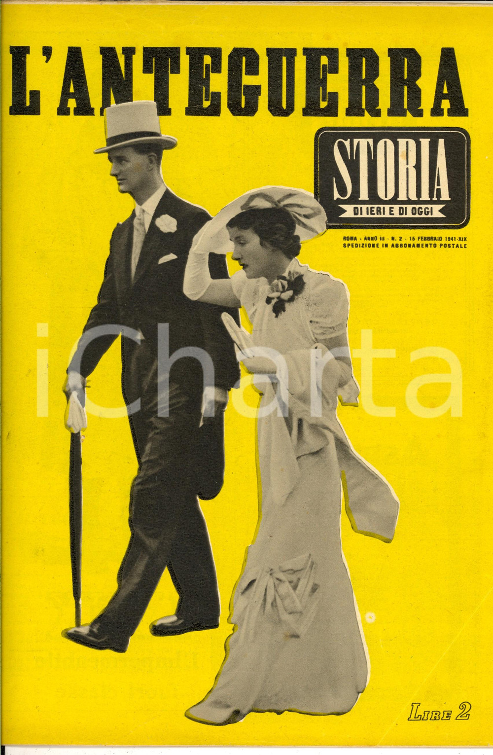 Giornale, rivista storica 1941 STORIA DI IERI E DI OGGI L anteguerra  Alfred LOEWENSTEIN Rivista n° 2 1