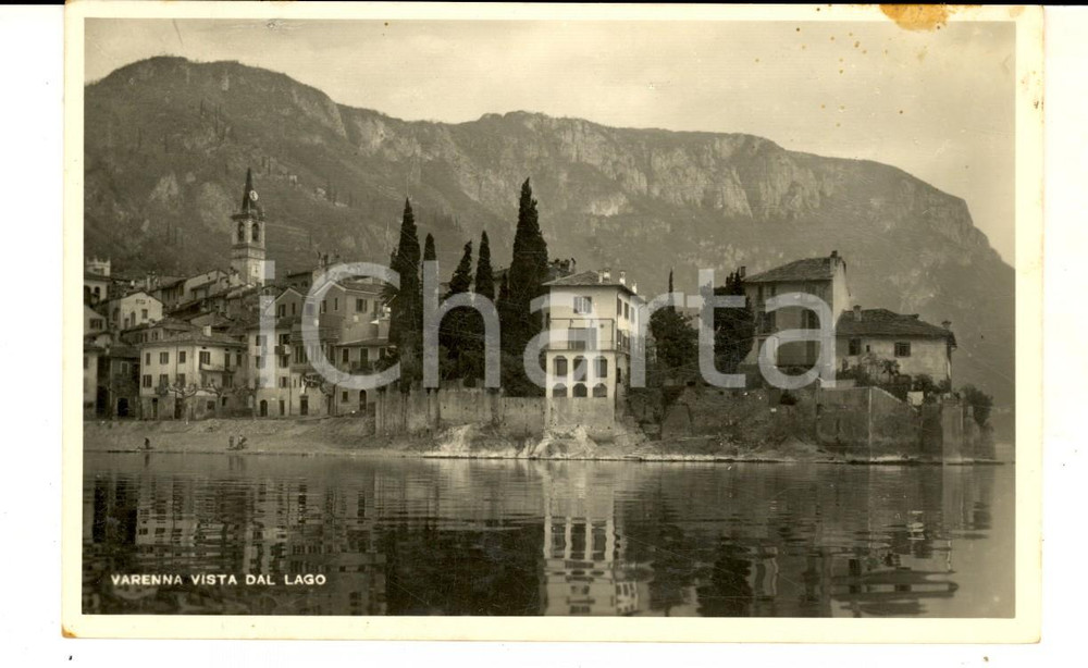 Cartolina originale da collezione 1946 VARENNA Veduta del paese dal lago Cartolina postale VINTAGE FP VG 1