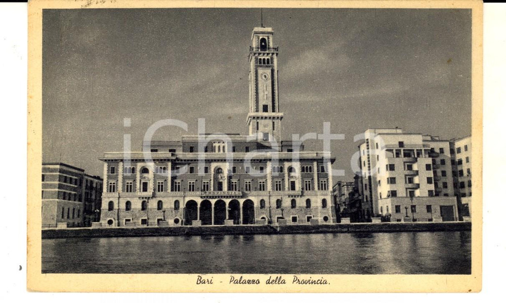 Cartolina originale da collezione 1938 BARI Veduta del Palazzo della Provincia Cartolina postale FP VG 1
