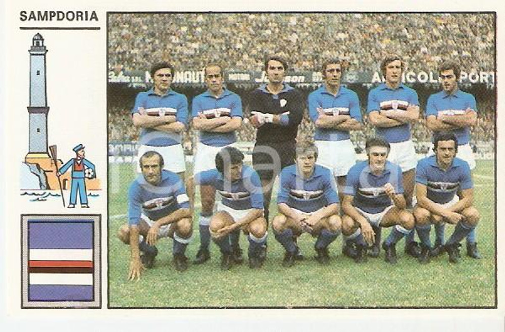 PANINI CALCIATORI stagione 1971 - 1972 Figurina SAMPDORIA Formazione*Serie A (2) Figurina originale d'epoca. CONDIZIONI: buone      originale e autentica 1