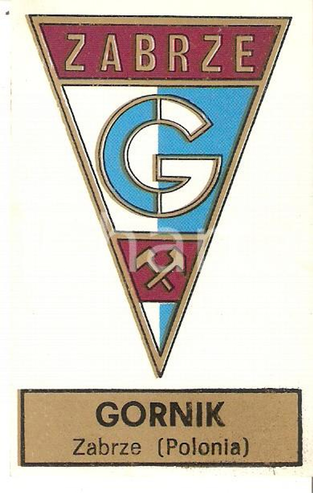 PANINI - CALCIATORI 1971 - 1972 Stemma GORNIK Zabrze Figurina n. 117