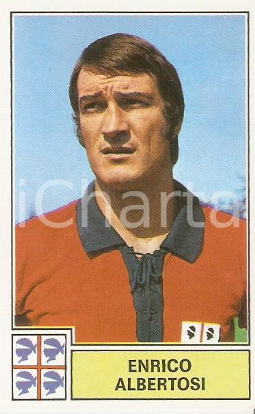 Oggetto da collezione cartaceo PANINI  CALCIATORI 1971  1972 Figurina Enrico ALBERTOSI Serie A CAGLIARI 1
