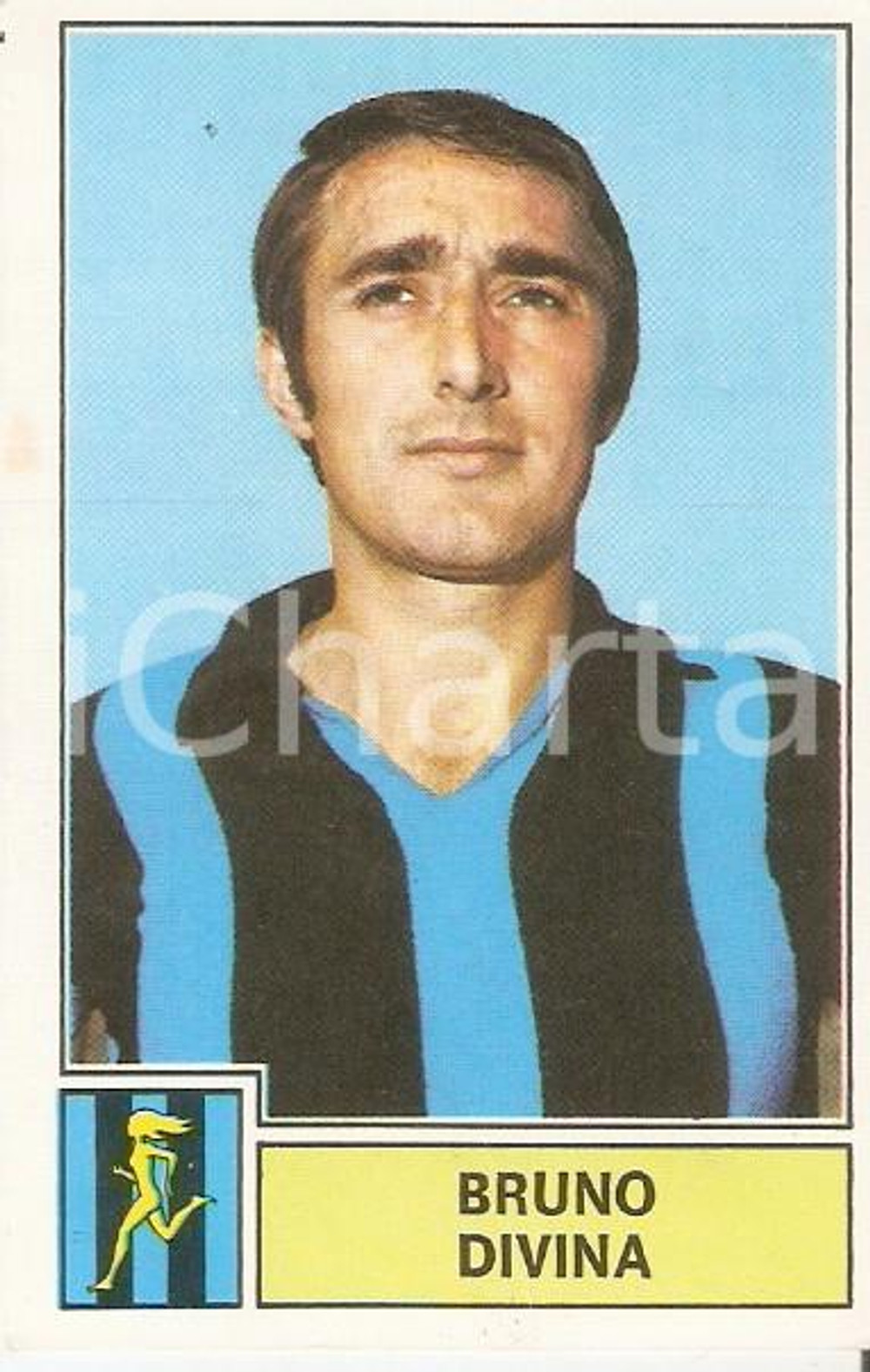 Oggetto da collezione cartaceo PANINI CALCIATORI 1971  1972 Figurina Bruno DIVINA Serie A ATALANTA 2 1