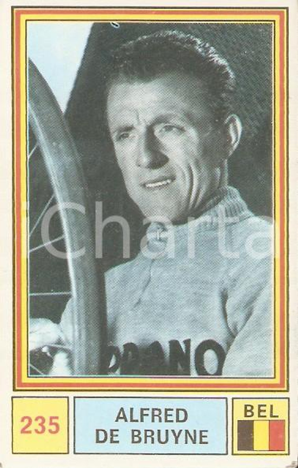 PANINI - SPRINT 1971 Figurina Alfred DE BRUYNE n. 235 Ciclismo BELGIO 3 Figurina originale d'epoca. CONDIZIONI: buone     originale e autentica 1
