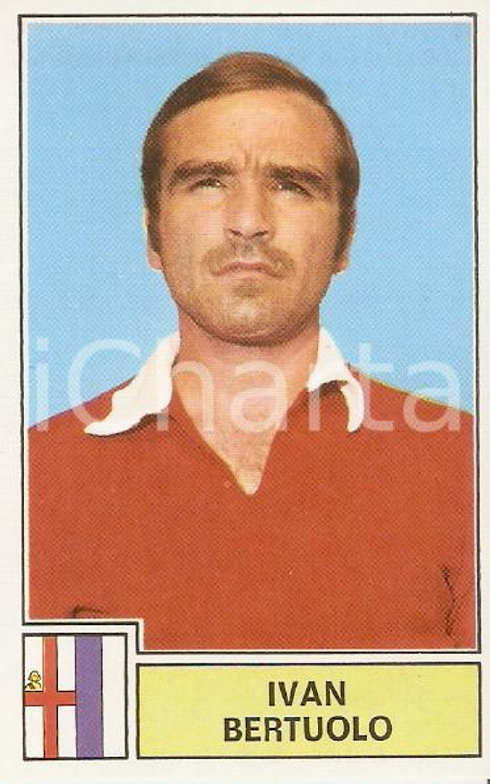 PANINI - CALCIATORI 1971 - 1972 Figurina Ivan BERTUOLO Serie A MANTOVA (2) Figurina originale d'epoca. CONDIZIONI: buone      originale e autentica 1