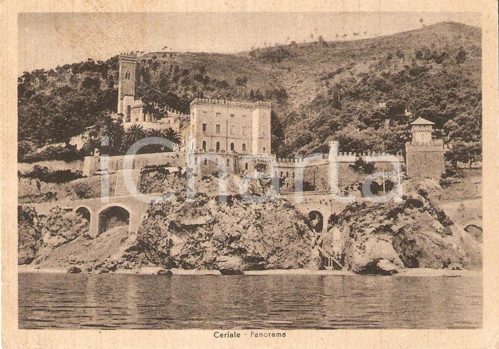 1950 ca CERIALE (SV) Panorama del paese *Cartolina FG VG