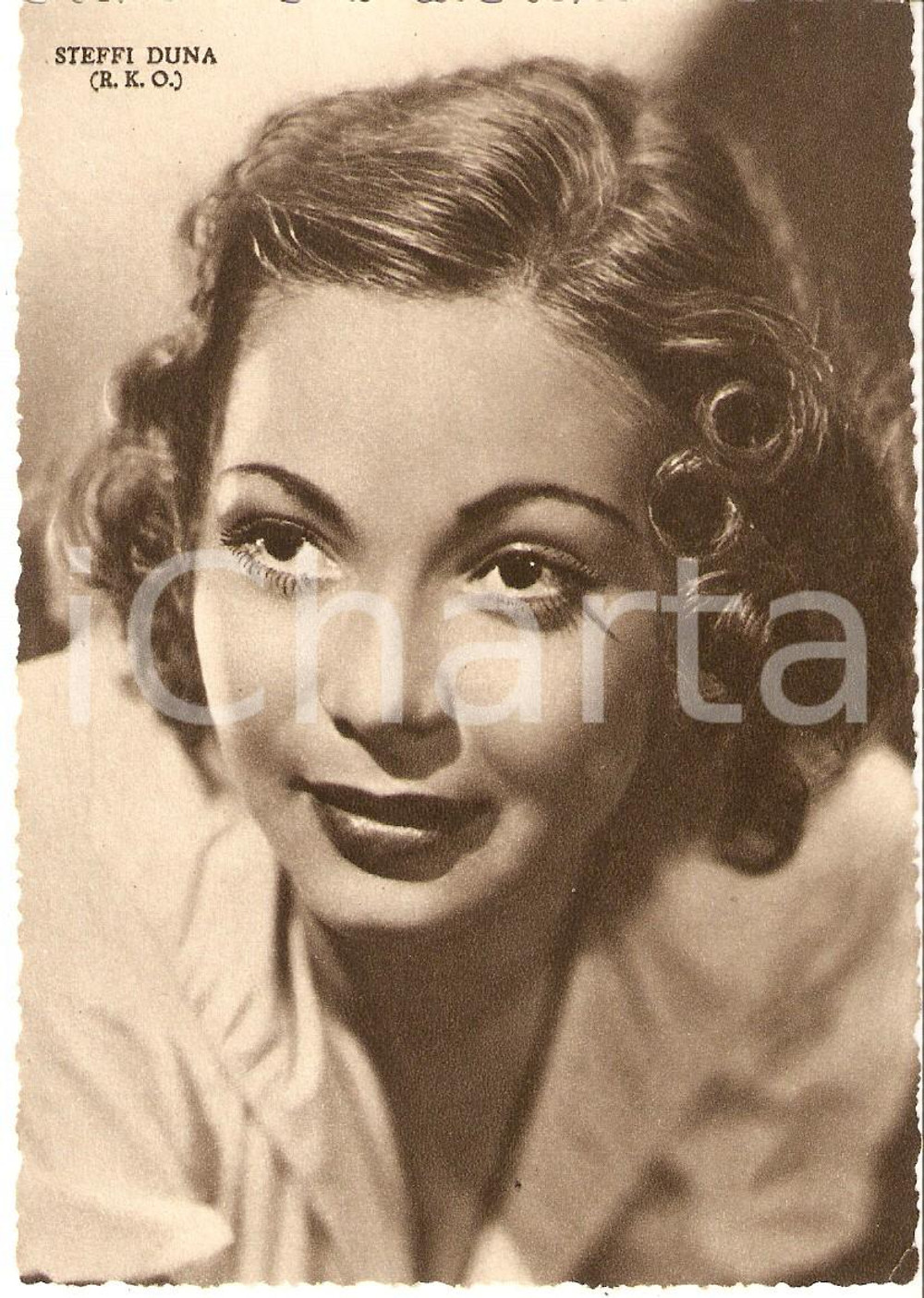 Cartolina originale da collezione 1937 CINEMA Actress Steffi DUNA Portrait Cartolina FG NV 1