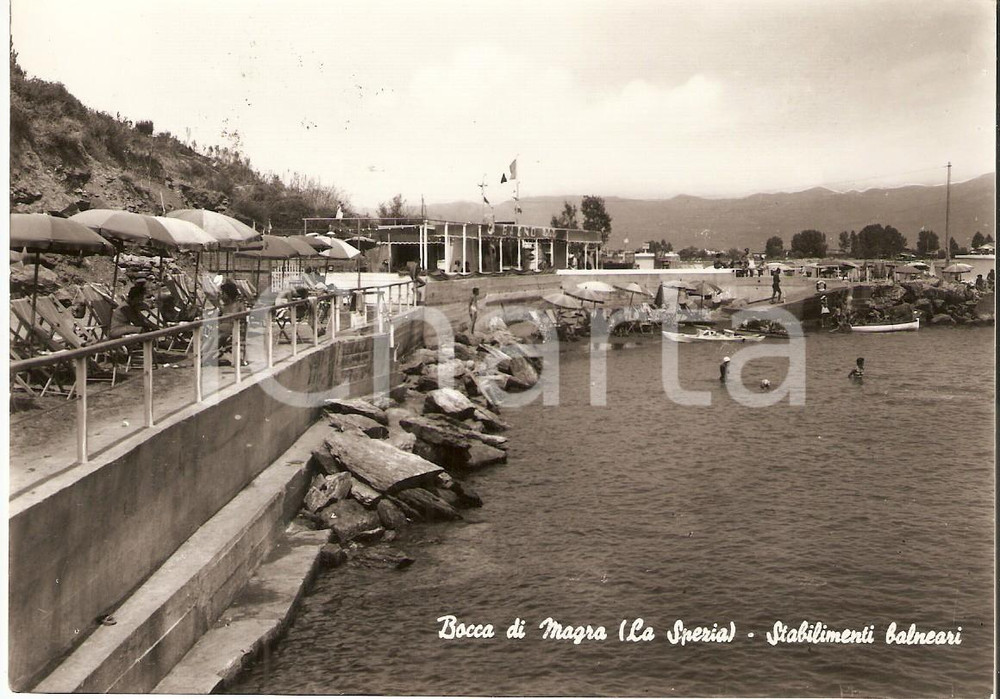 1960 BOCCA DI MAGRA (SP) Stabilimenti balneari *Cartolina FG VG