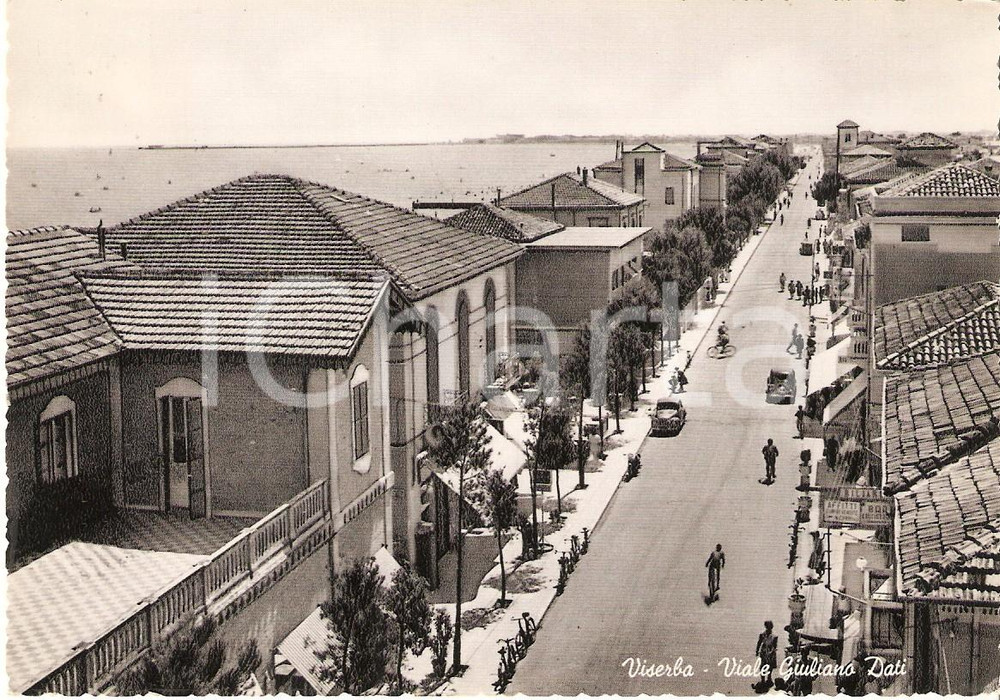 Cartolina originale da collezione 1957 VISERBA DI RIMINI Appartamenti in affitto in viale Giuliano DATI Cartolina 1
