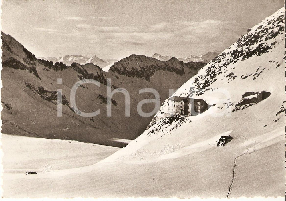 Cartolina originale da collezione 1955 ADAMELLO Rifugio LOBBIA ALTA Timbro CAI Sezione di BRESCIA Cartolina FG VG 1