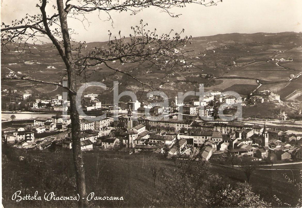 1953 BETTOLA (PC) Panorama del paese *Cartolina FG VG