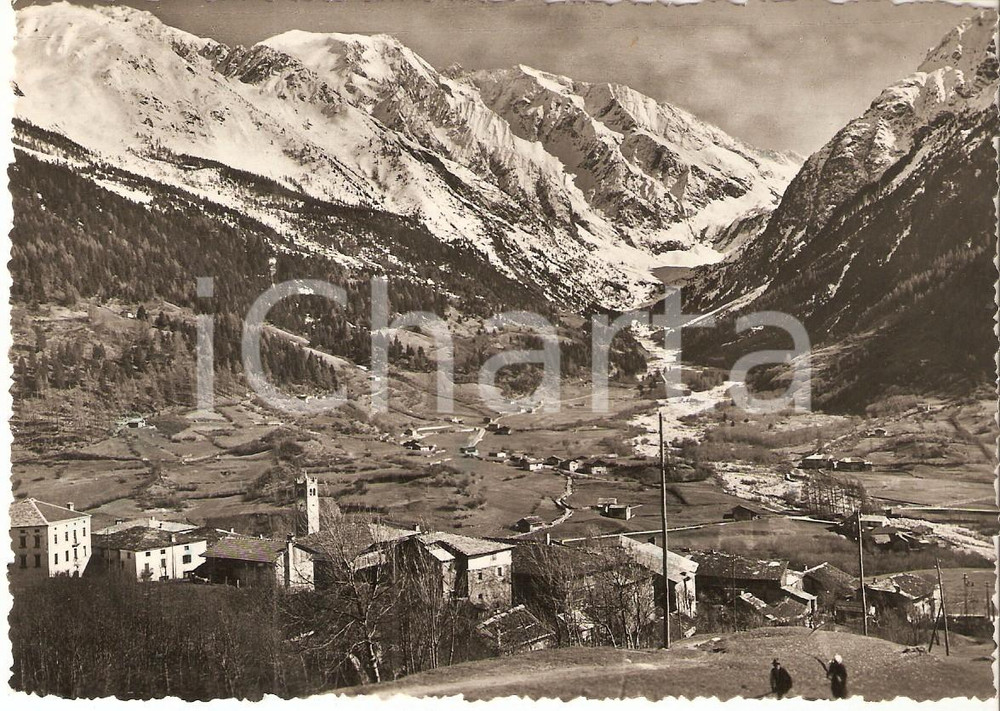 Cartolina originale da collezione 1951 TEMU  BS Panorama della VALLE D AVIO Cartolina FG VG 1