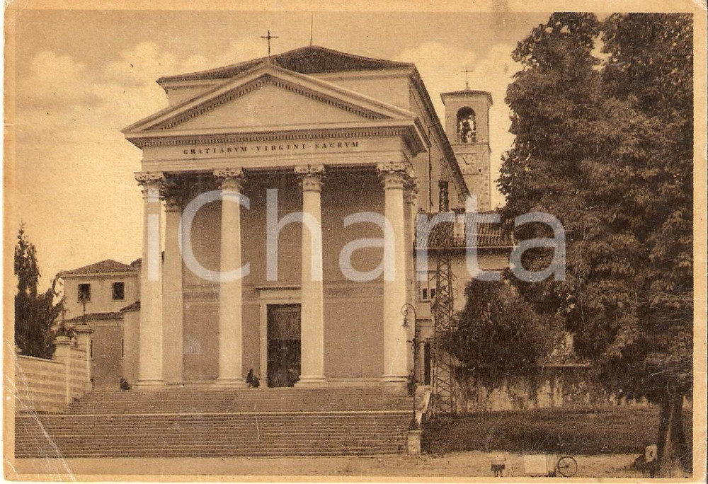 Cartolina originale da collezione 1955 ca UDINE Basilica Beata Vergine delle Grazie Cartolina FG VG 1
