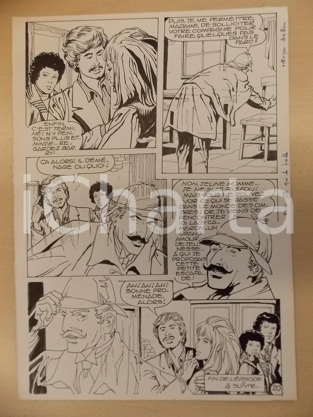 1981 AMI BARRY Ep.2 Luciano BERNASCONI Sherlock HOLMES Fantasma Tavola originale