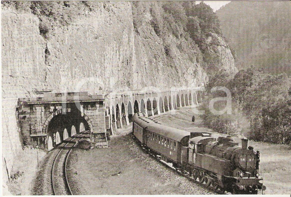Cartolina originale da collezione 1962 BADL  SEMRIACH Steiermark Express Locomotiva 77.74 Cartolina FG NV 1