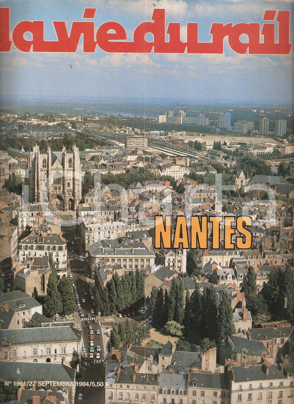 Giornale, rivista storica 1984 LA VIE DU RAIL n. 1961 Panorama di NANTES Rivista 1
