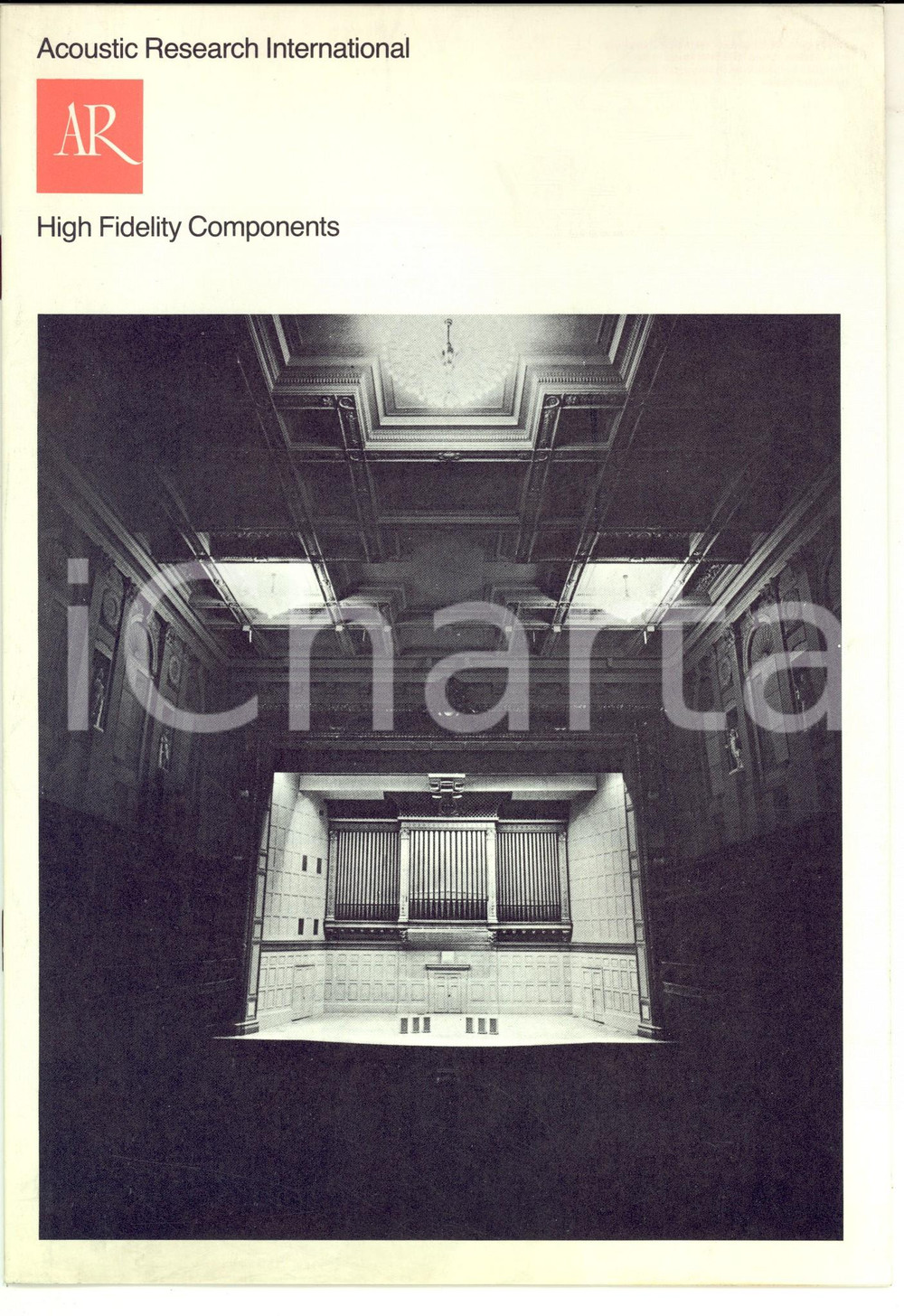 1970 ACOUSTIC RESAERCH INTERNATIONAL High fidelity components ^Catalogue CONDIZIONI: fair    originale e autentica 1