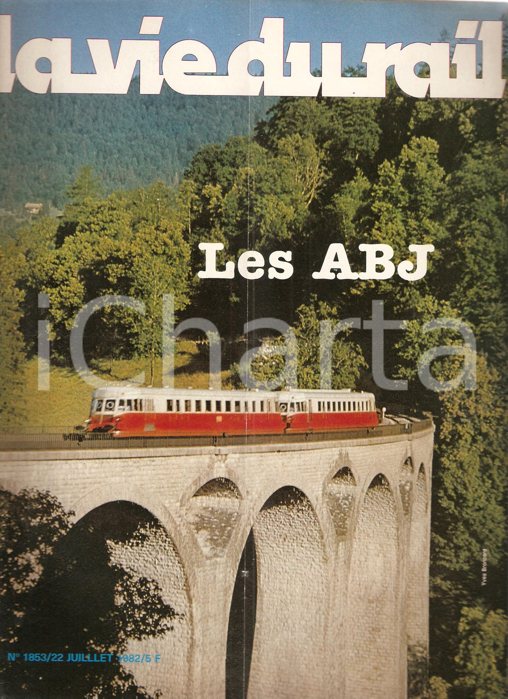1982 VIE DU RAIL n.1853 Treno sul viadotto di MOREZ *Rivista