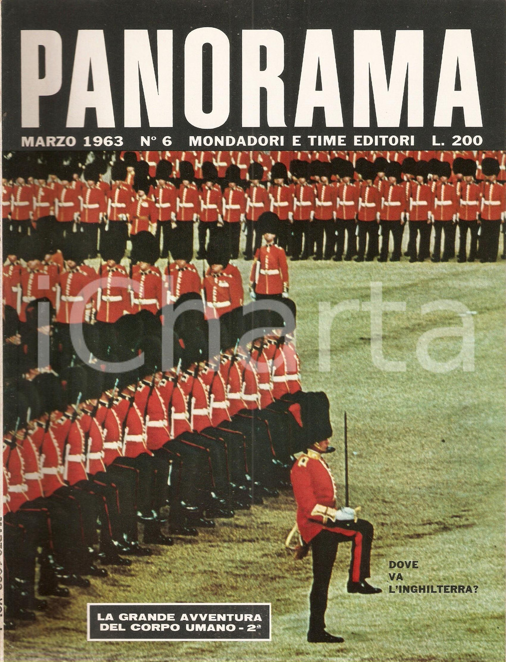 Giornale, rivista storica 1963 PANORAMA 6 Inghilterra respinta dal MEC Rivista 1