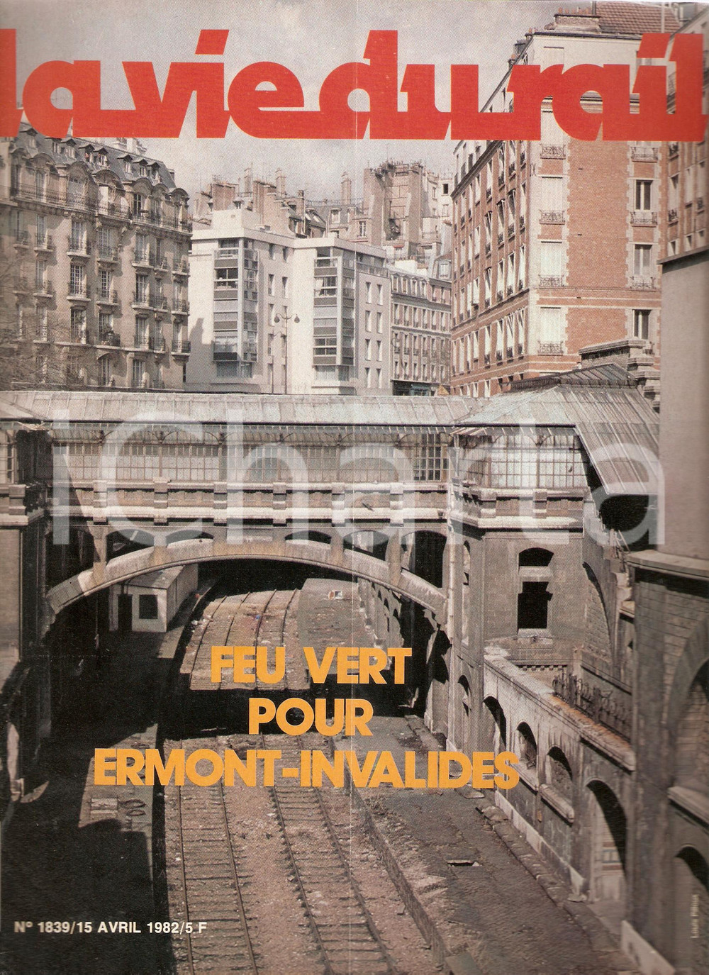 1982 VIE DU RAIL n.1839 Paris - Gare de BOULAINVILLIERS *Rivista