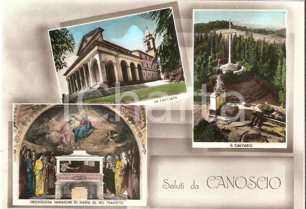 Cartolina originale da collezione 1960 ca CITTA  DI CASTELLO PG Santuario di CANOSCIO Vedutine Cartolina FG NV 1