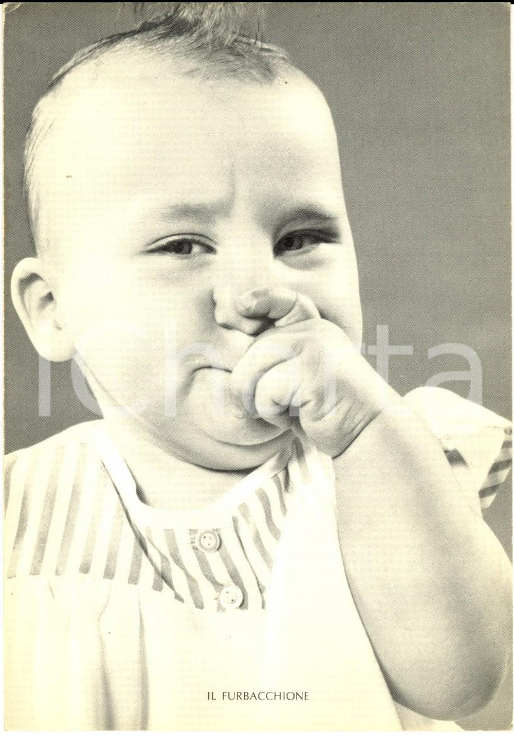 Cartolina originale da collezione 1960 ca MILANO Istituto LA CASA  BAMBINI Il furbacchione Cartolina VINTAGE FG 1