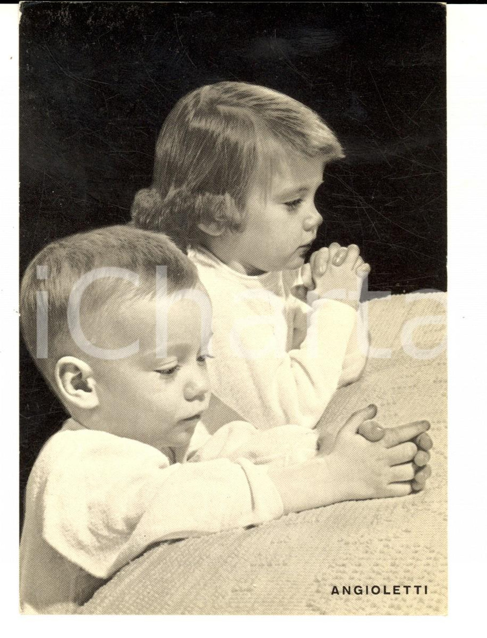 Cartolina originale da collezione 1960 ca MILANO Istituto LA CASA  BAMBINI Angioletti Cartolina VINTAGE FG VG 1