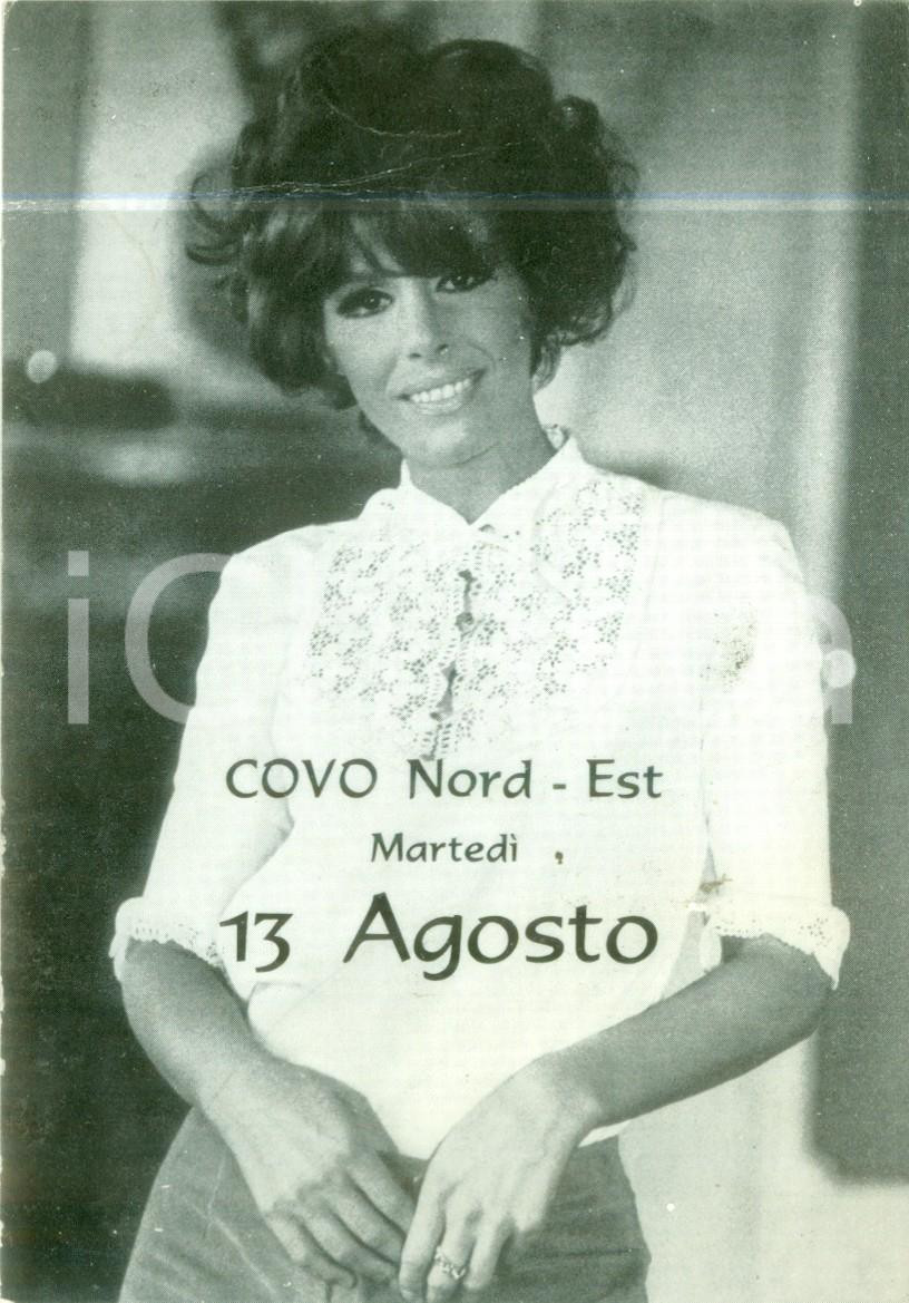 Materiale pubblicitario d’epoca 1970 ca Ornella VANONI al Covo di Nord Est Volantino pubblicitario 1