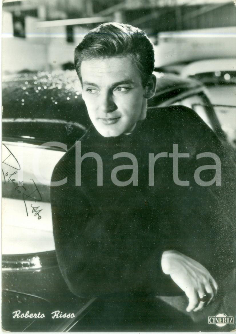 Cartolina originale da collezione 1956 CINEMA Attore Roberto RISSO nel film Paris Palace Hotel Cartolina FG NV 1