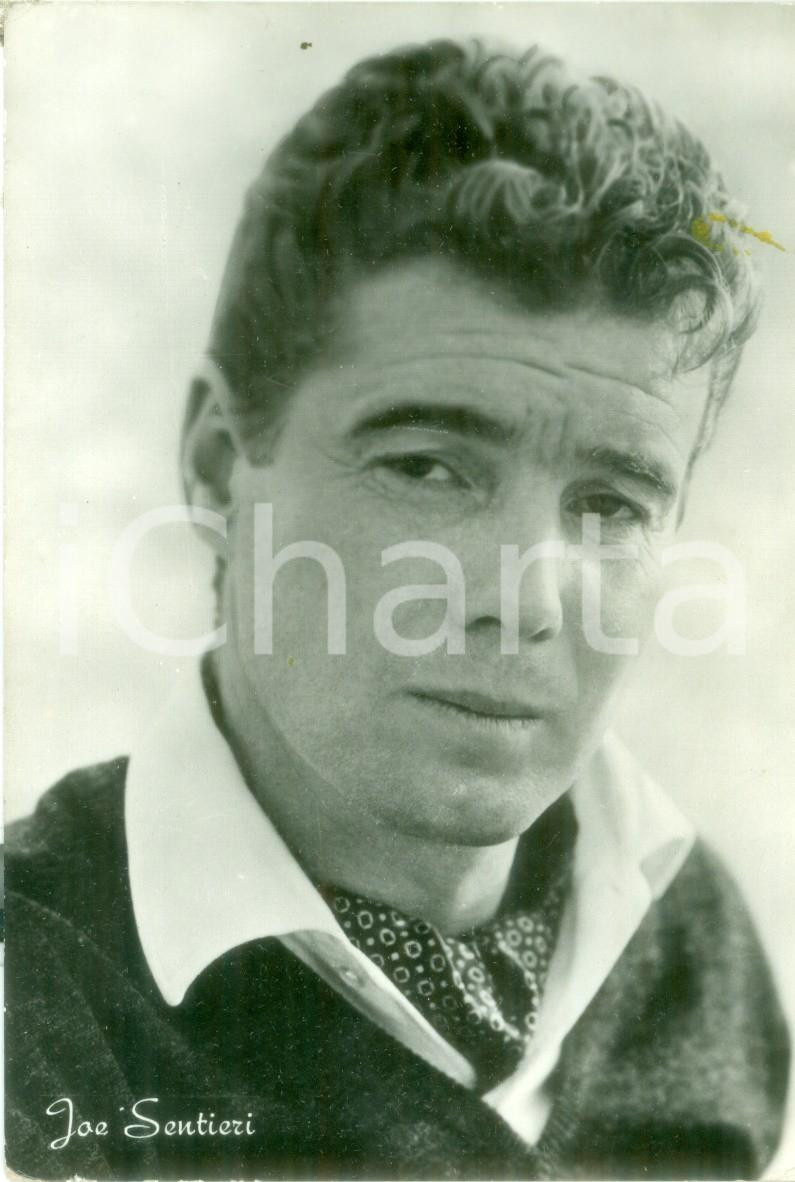 Cartolina originale da collezione 1950 ca MUSICA Cantanet Joe SENTIERI con foulard Cartolina FG NV 1