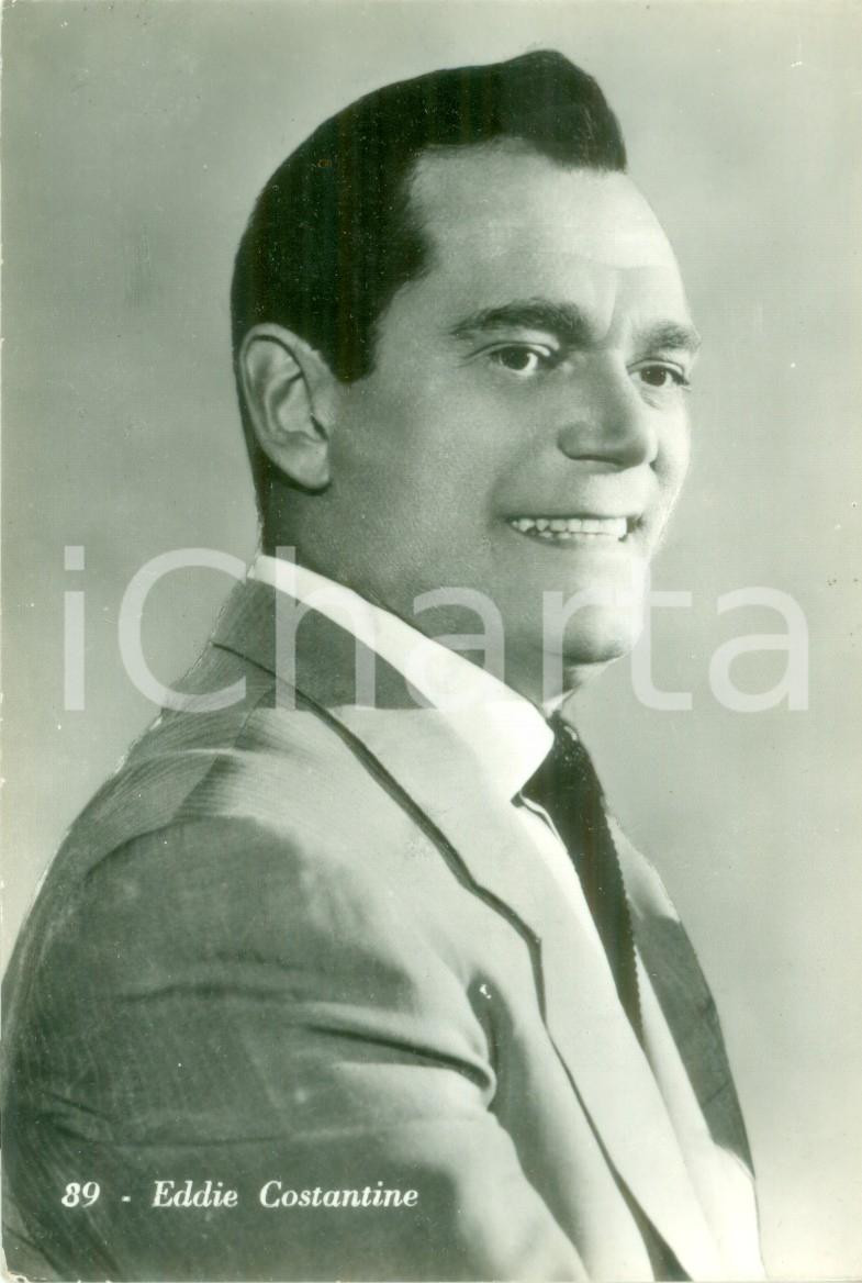 Cartolina originale da collezione 1950 ca CINEMA Attore e cantante Eddie CONSTANTINE Cartolina FG NV 1