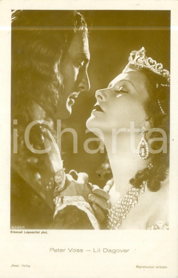 Cartolina originale da collezione 1929 CINEMA Peter VOSS Lil DAGOVER inel film Caterina di RUSSIA Cartolina FP NV 1