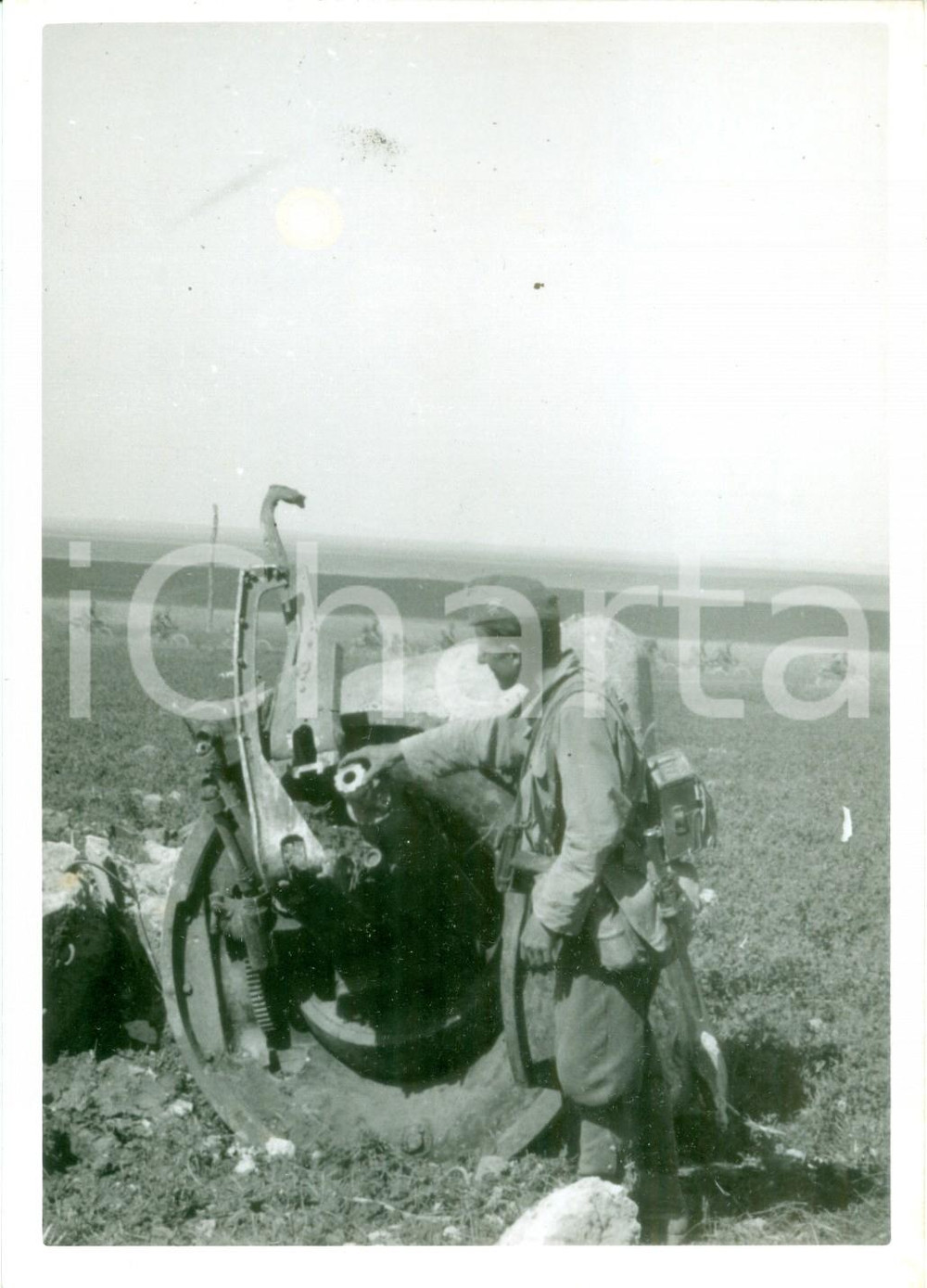 1940 ca UNGHERIA WW2 Resti di un RATA sovietico abbattuto *Fotografia