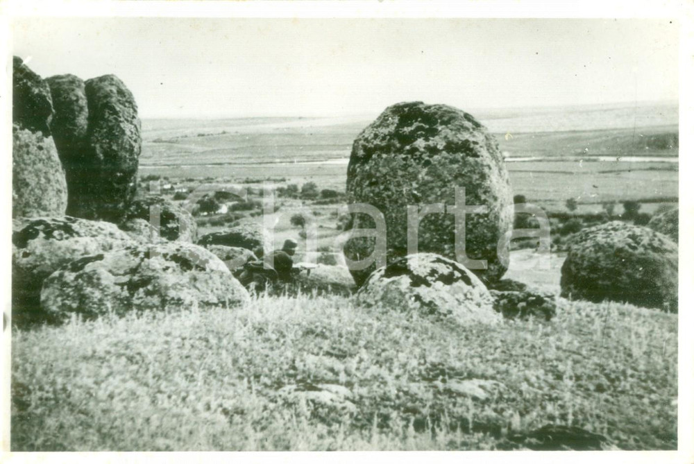 Fotografia d epoca originale 1943 FRONTE SOVIETICO WW2 Pattuglia ungherese avanza in territorio nemico Foto 1