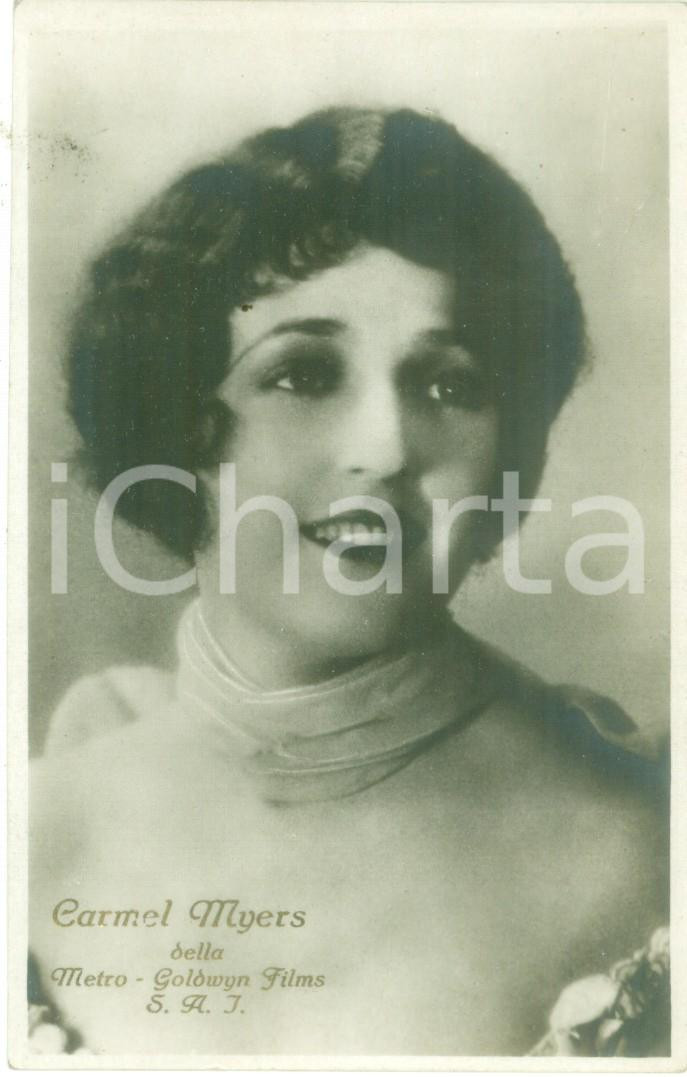 Cartolina originale da collezione 1930 ca CINEMA Attrice Carmel MYERS Metro Goldwyn Mayer Cartolina FP NV 1