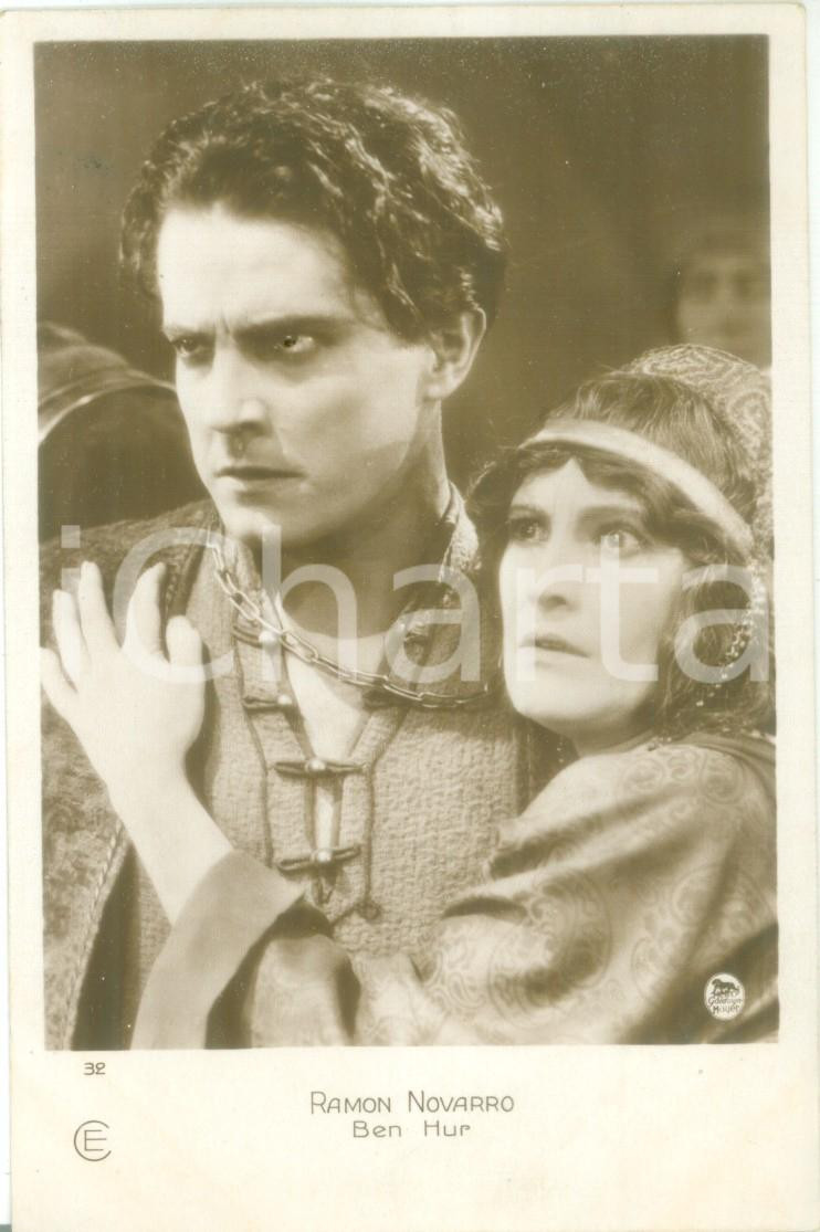 Cartolina originale da collezione 1925 CINEMA Attore Ramon NOVARRO in una scena di BEN HUR Cartolina FP NV 1