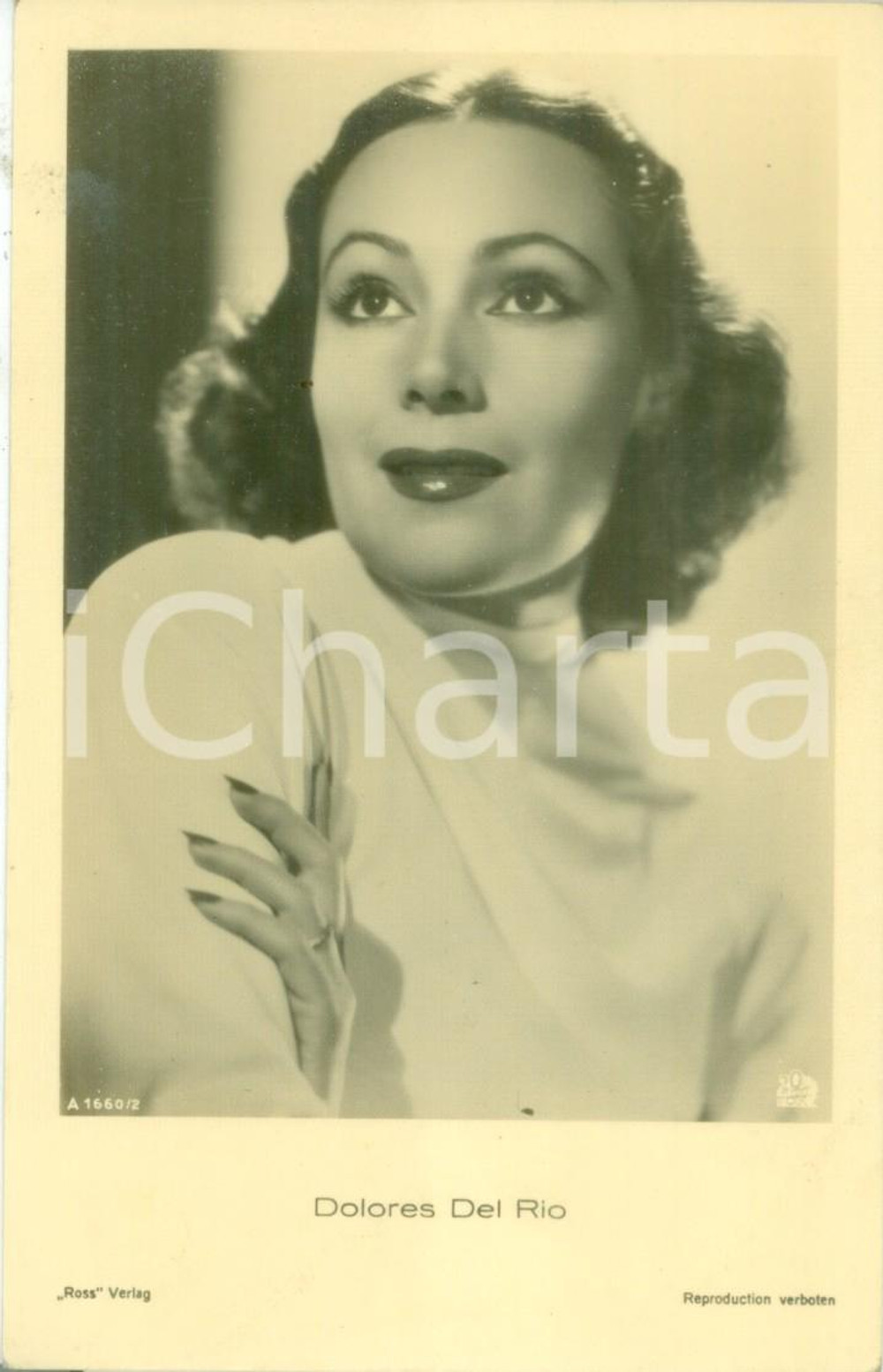 Cartolina originale da collezione 1930 ca CINEMA Attrice Dolores DEL RIO 20th Century Fox Cartolina FP NV 1