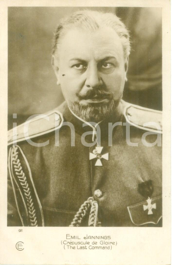 Cartolina originale da collezione 1928 CINEMA Attore Emil JANNINGS nel film The Last Command Cartolina FP NV 1