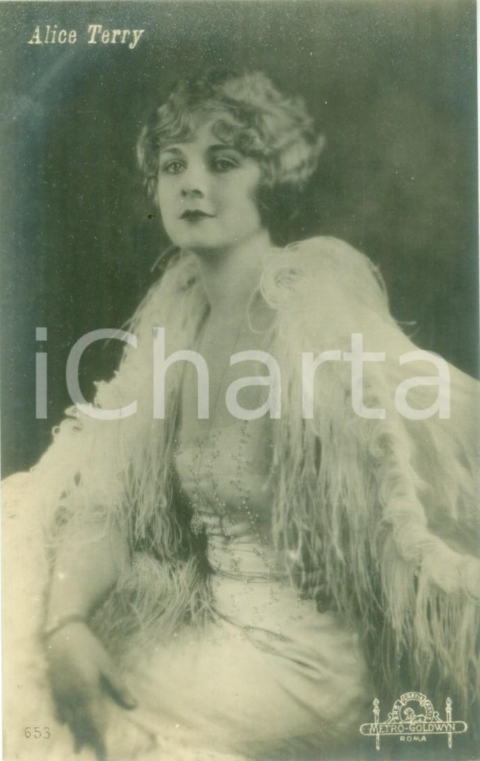 Cartolina originale da collezione 1930 ca CINEMA Attrice Alice TERRY Metro Goldwyn Mayer Cartolina FP NV 1