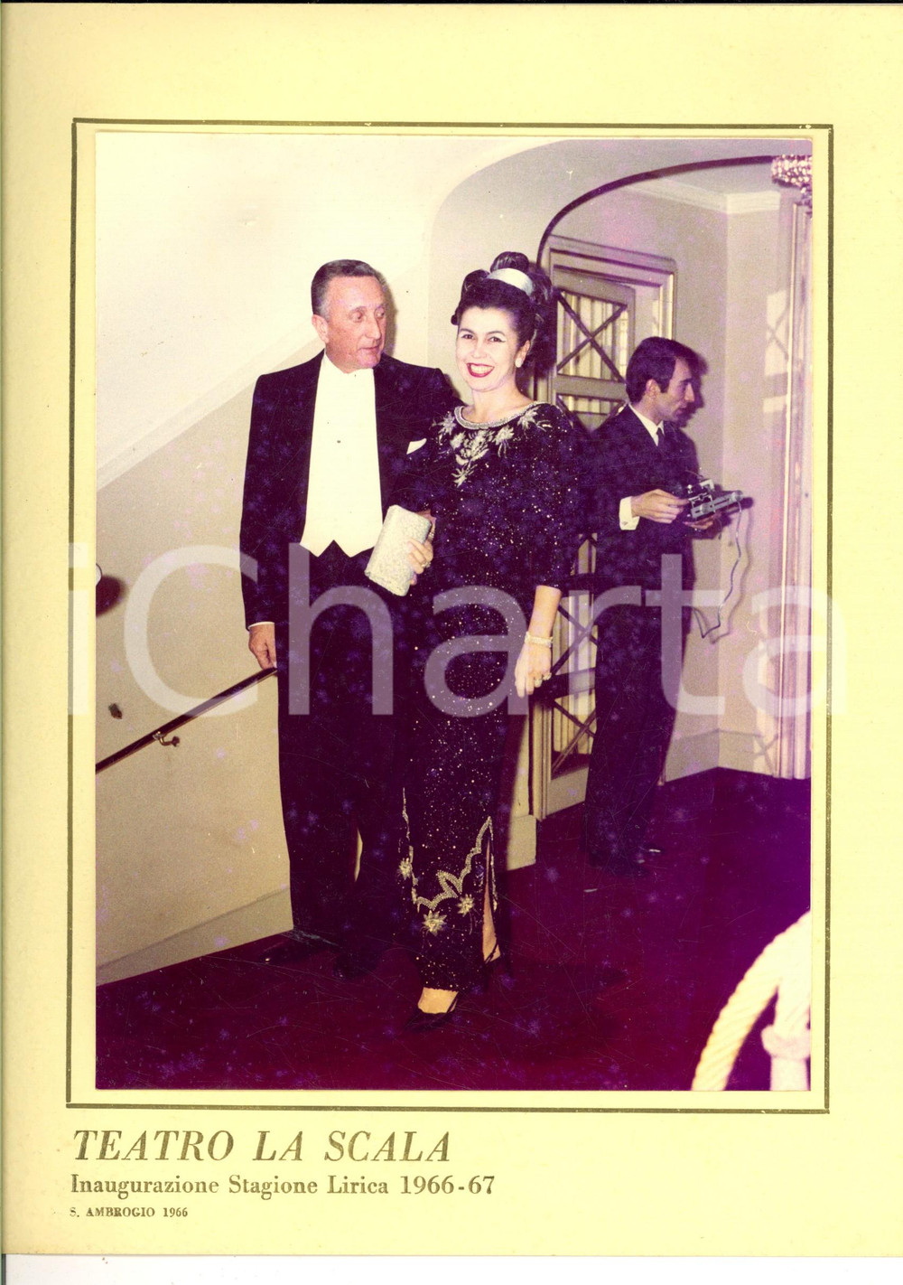 Fotografia d epoca originale 1966 MILANO Teatro LA SCALA Inaugurazione Stagione Lirica Fotografia 24x30 1
