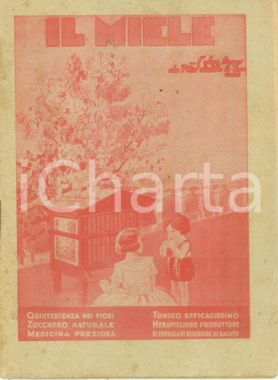 Libro, pubblicazione d epoca 1930 ca G. PUGNO Il miele ed i suoi usi come alimento e medicina Prima edizione 1
