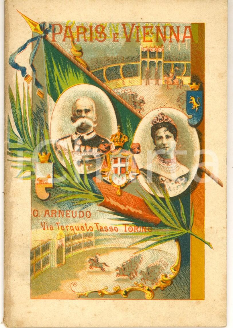 Libro, pubblicazione d epoca 1895 ca TORINO Istoria dei nobilissimi amanti Paris e Vienna ed. ARNAUDO RARO 1